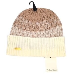 Calvin Klein Heathered Almond Winter Cap One Size